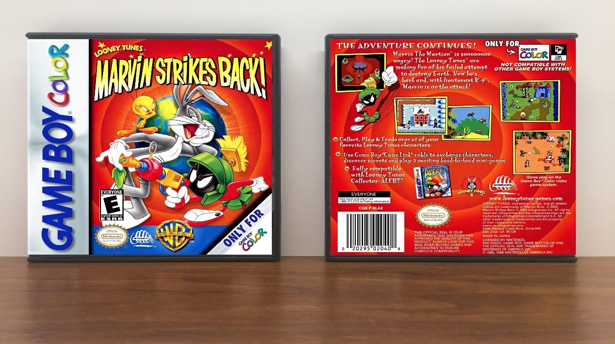 Looney Tunes: Marvin Strikes Back!, Artwork Spine Color: Chrome