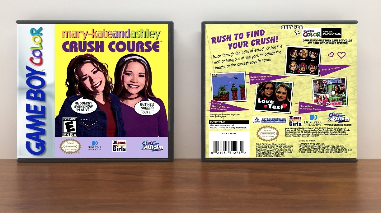Mary-Kate &amp; Ashley: Crush Course, Artwork Spine Color: Chrome