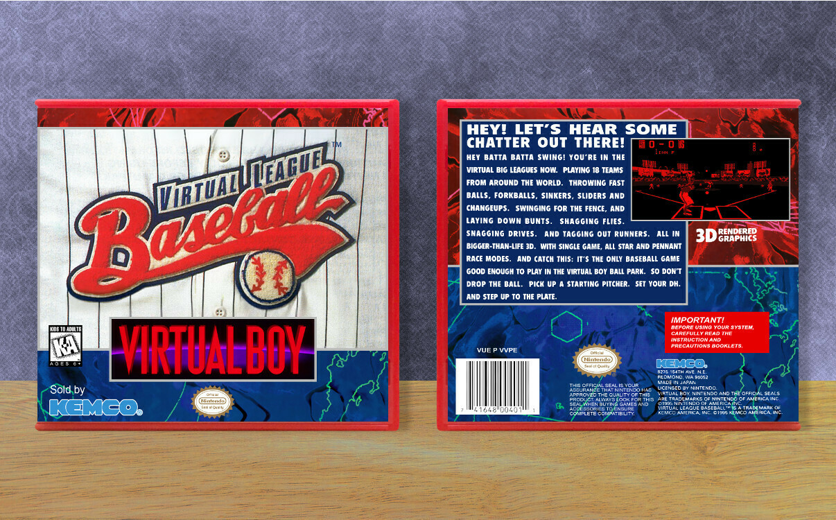 Virtual League Baseball, Case Color: Red