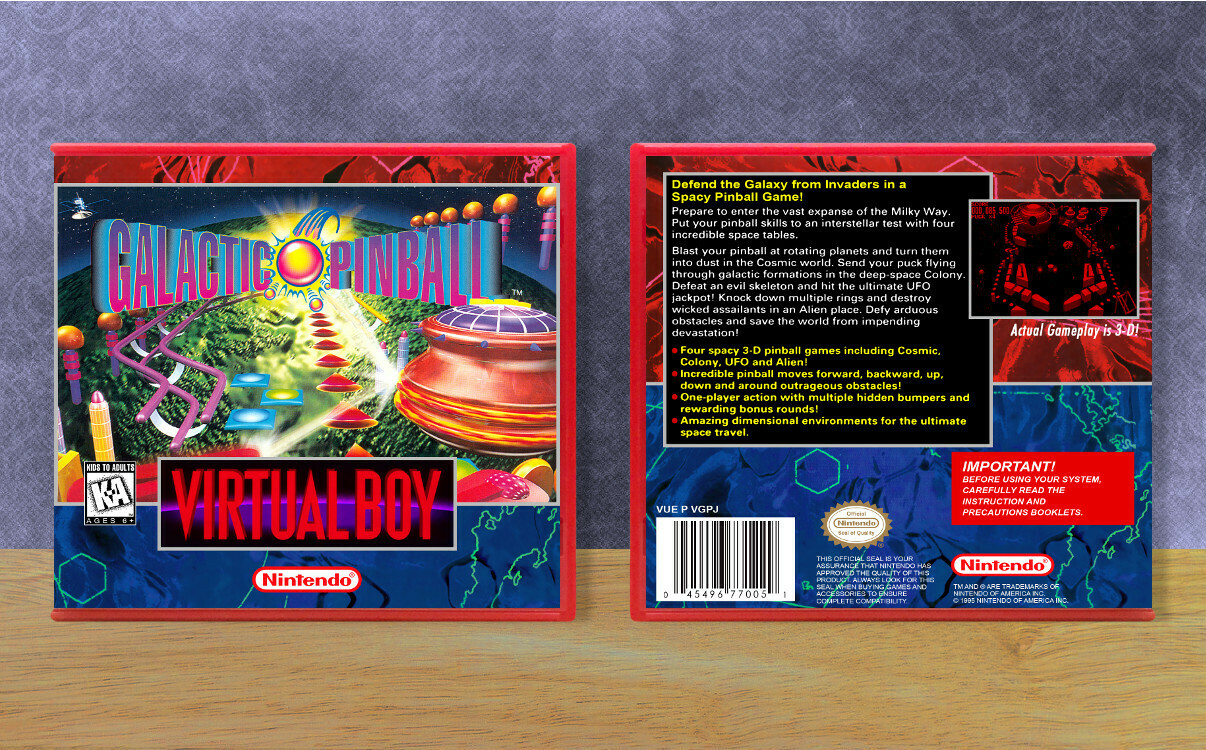 Galactic Pinball, Case Color: Red