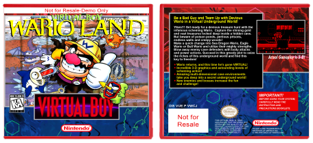 Virtual Boy Wario Land  (Not for Resale)