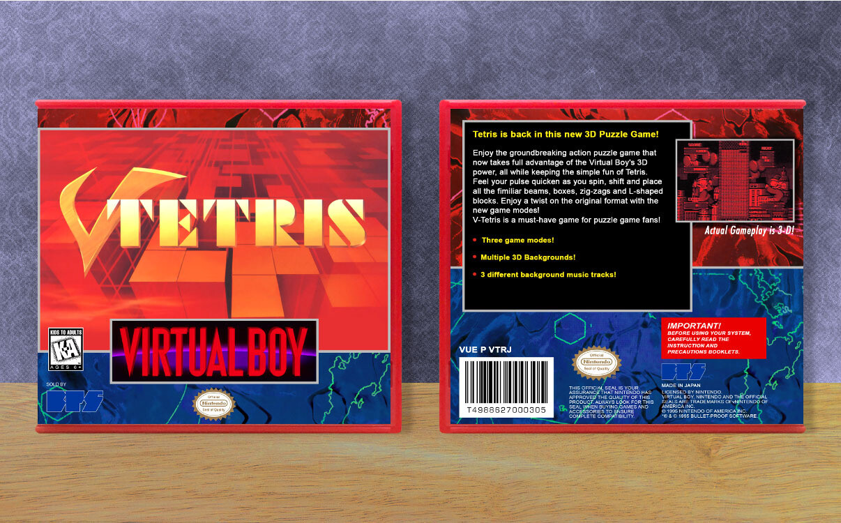 V-Tetris (English Translation), Case Color: Red
