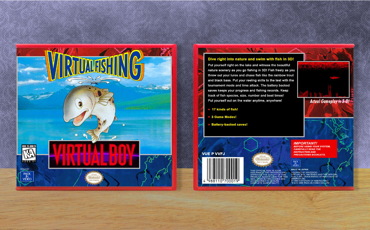 Virtual Fishing (English Translation), Case Color: Red