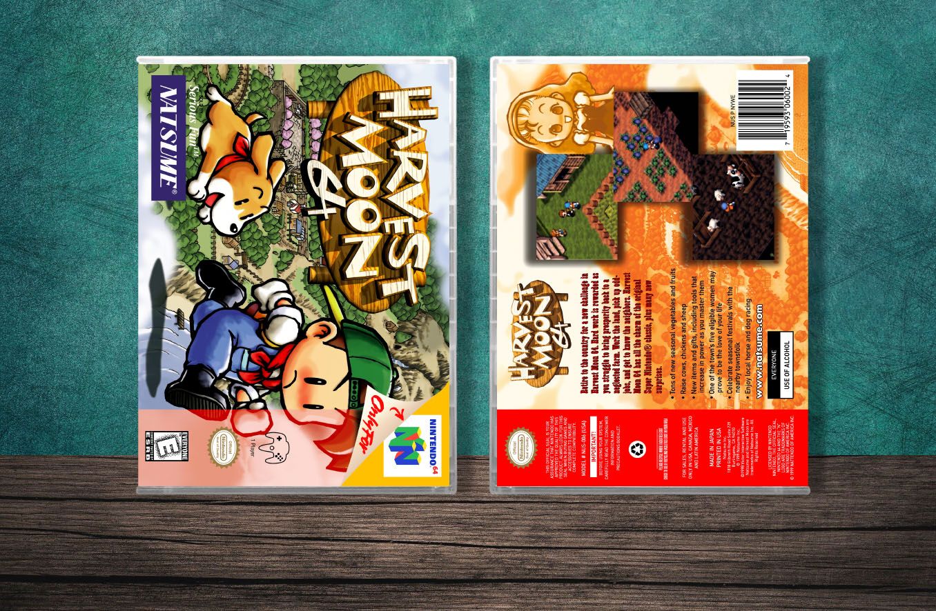 Harvest Moon 64, Case Color: CLEAR (Transparent)