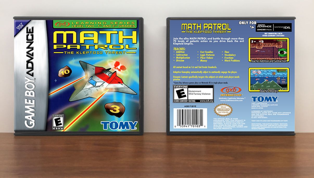 Math Patrol: The Kleptiod Threat, Artwork Spine Color: Chrome