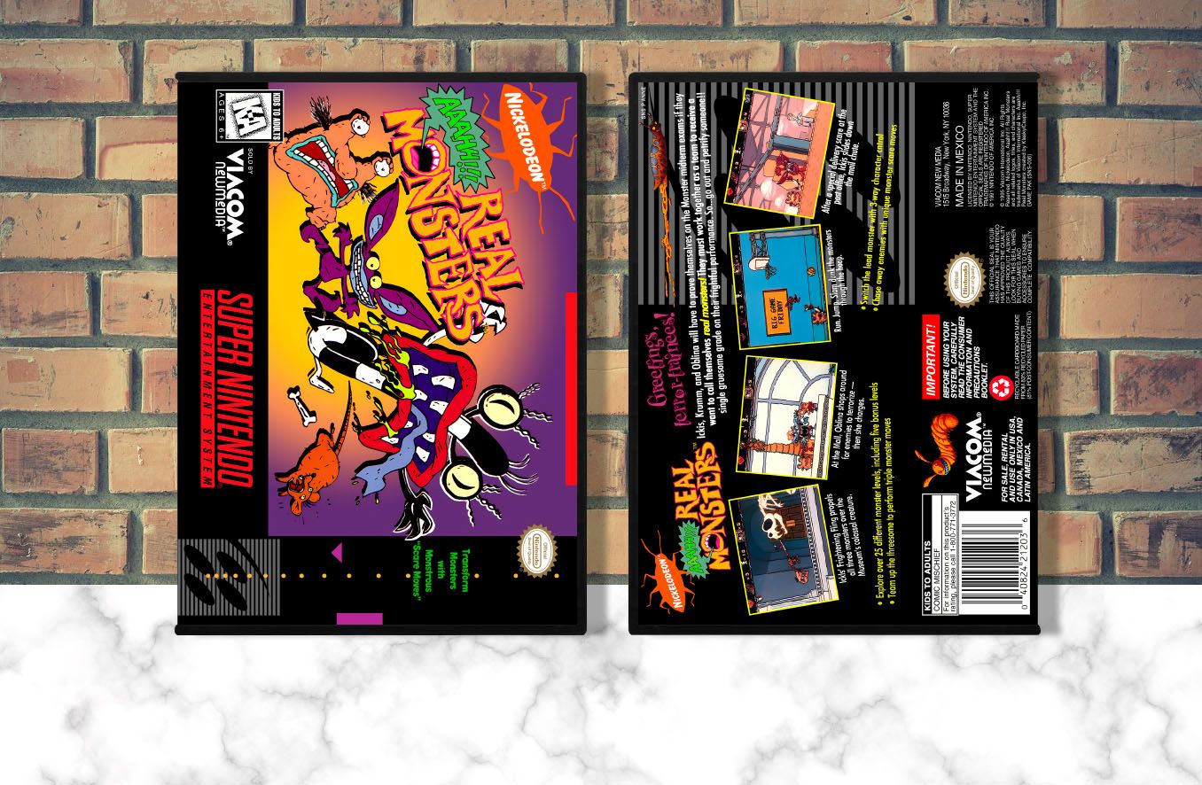 AAAHH!!! Real Monsters, Case Color: DARK GREY (OEM DS CASE COLOR)