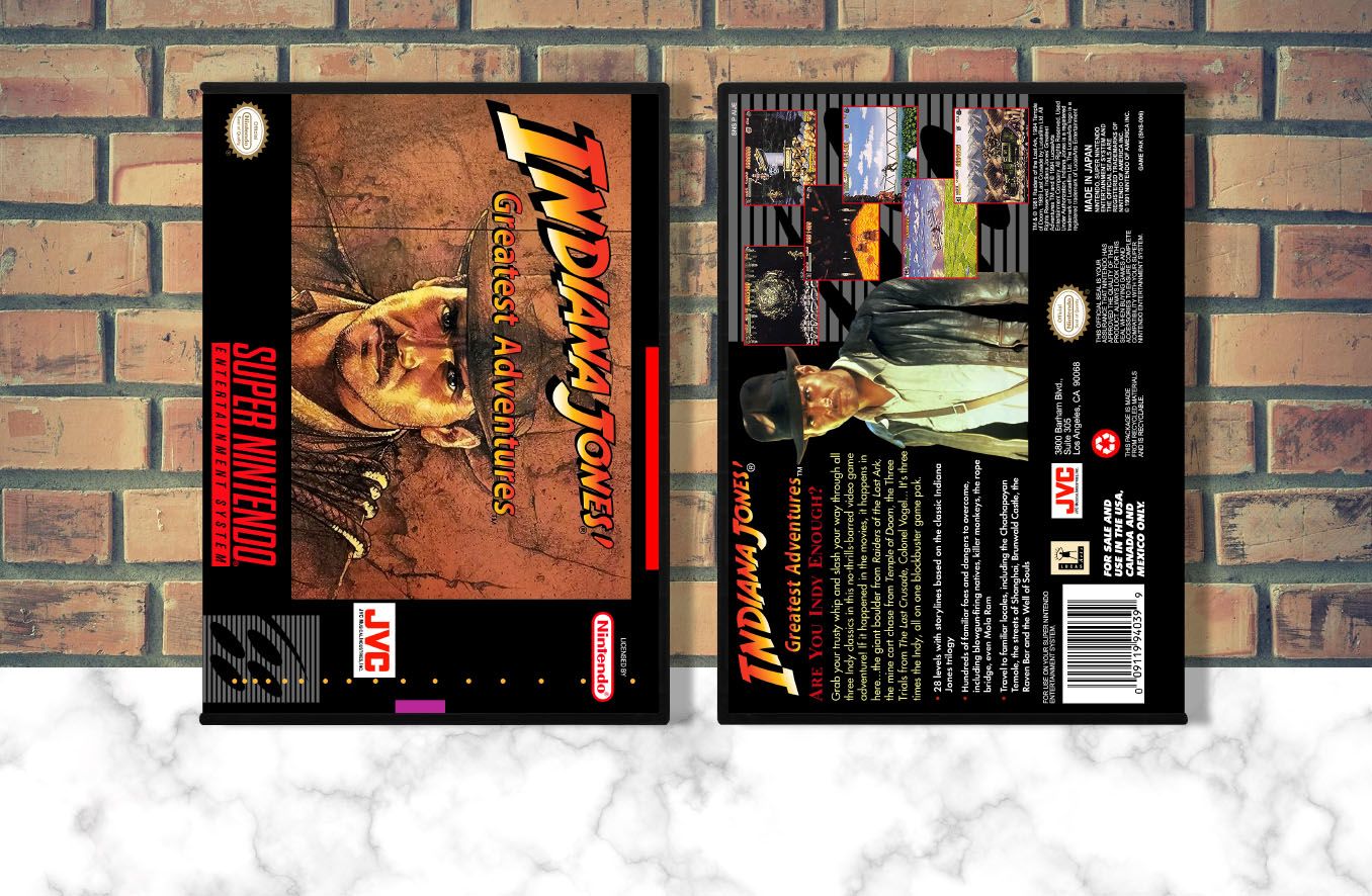 Indiana Jones' Greatest  Adventures, Case Color: DARK GREY (OEM DS CASE COLOR)