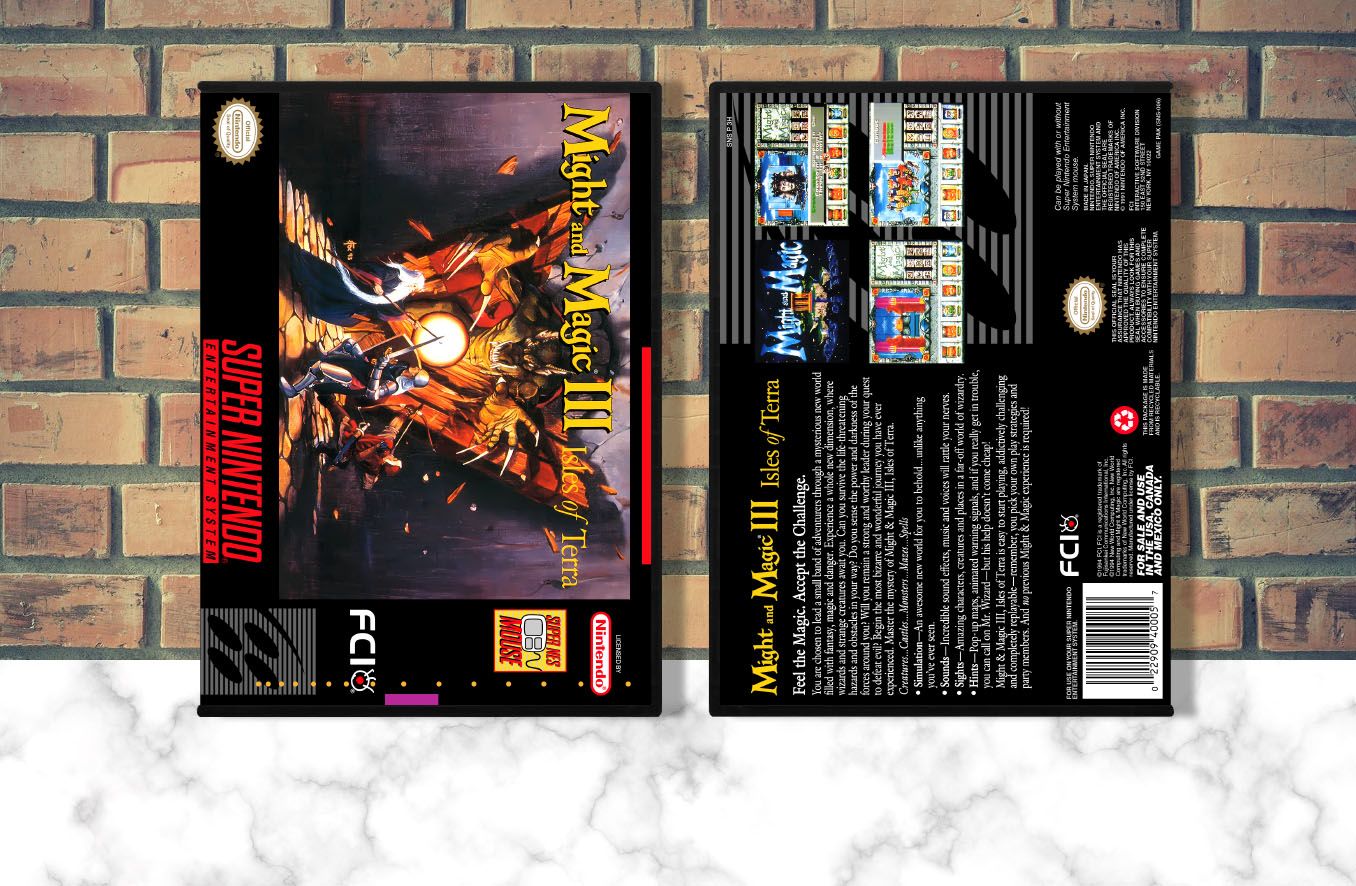Might and Magic III: Isles of Terra, Case Color: DARK GREY (OEM DS CASE COLOR)