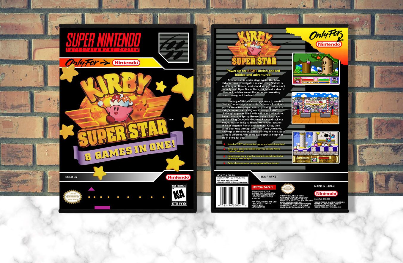 Kirby Super Star, Case Color: DARK GREY (OEM DS CASE COLOR)
