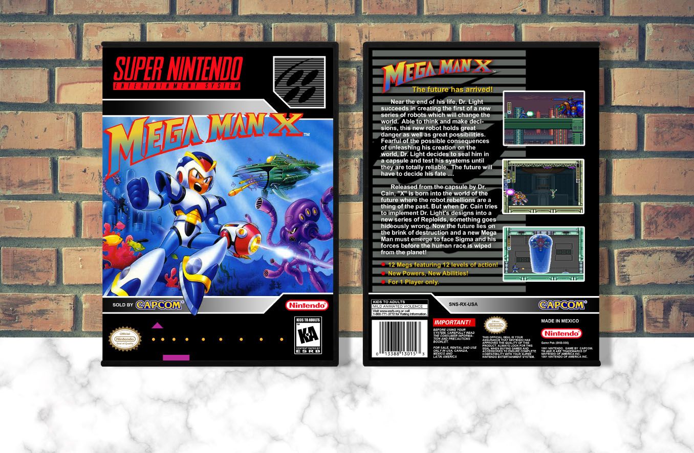 Mega Man X, Case Color: DARK GREY (OEM DS CASE COLOR)