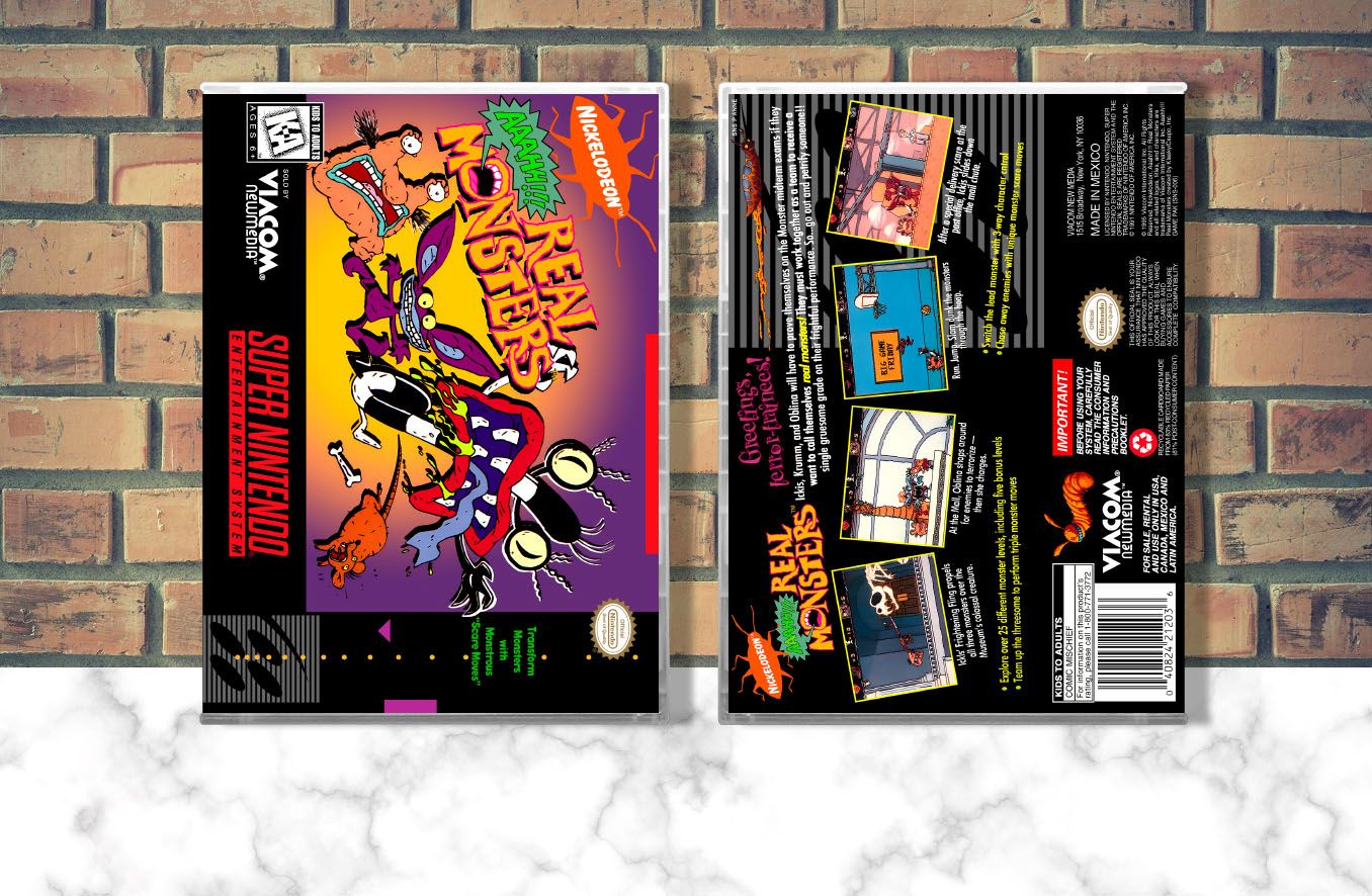AAAHH!!! Real Monsters, Case Color: CLEAR (Transparent)