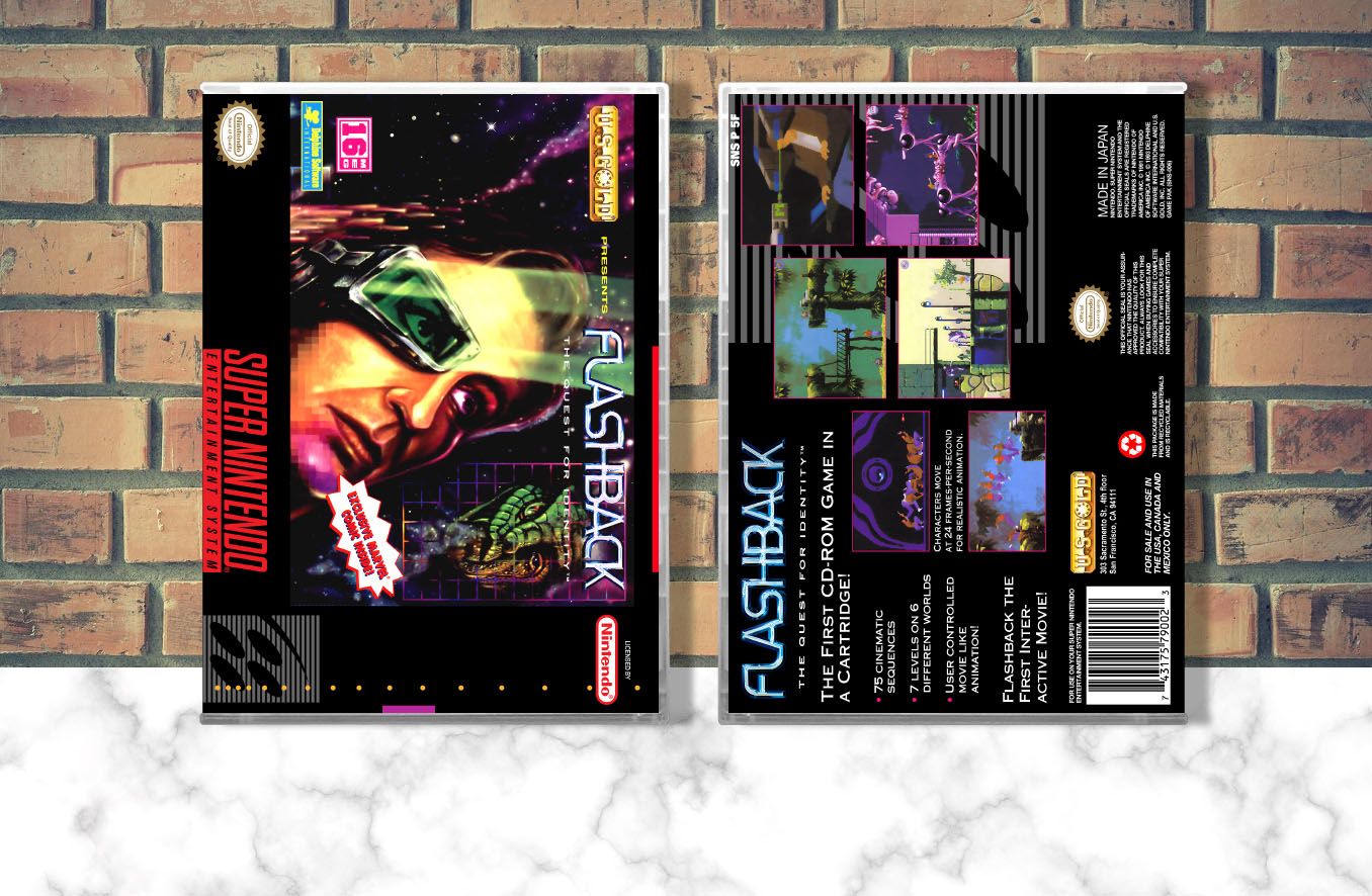 Flashback: The Quest for Identity, Case Color: CLEAR (Transparent)