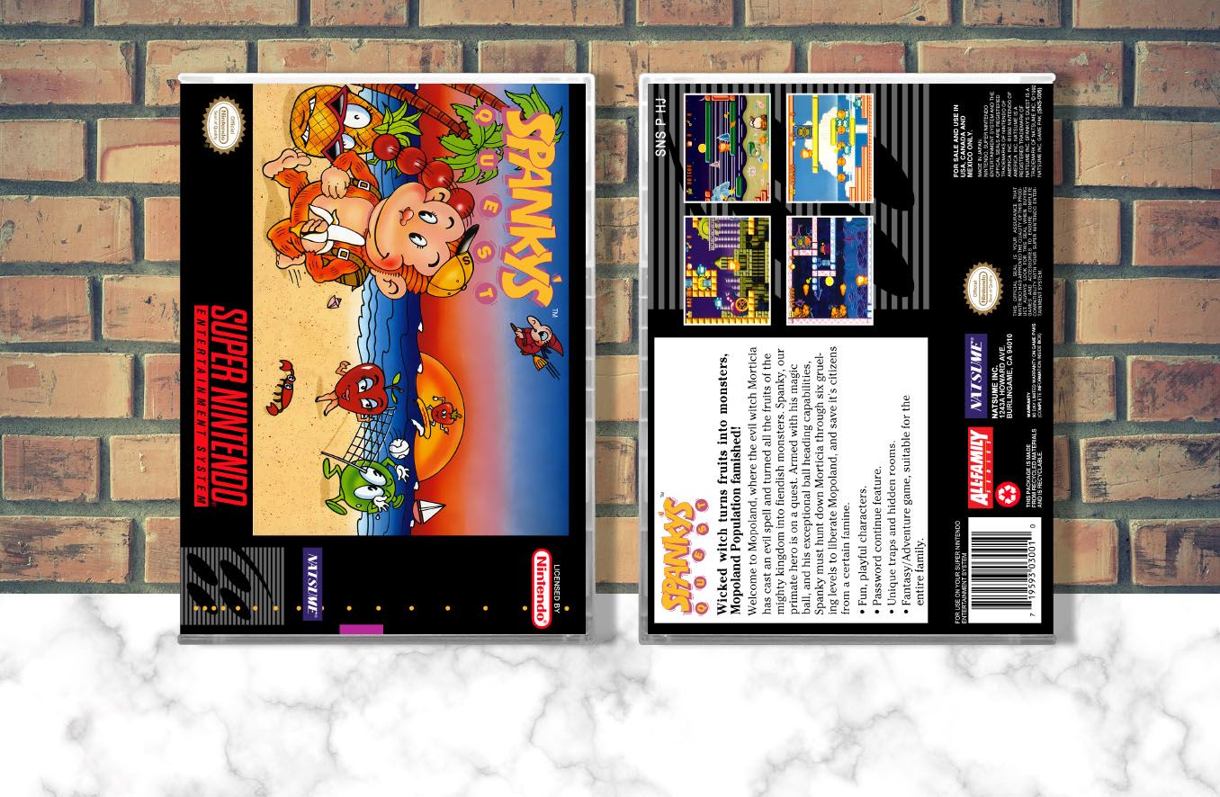 Spanky's Quest, Case Color: CLEAR (Transparent)