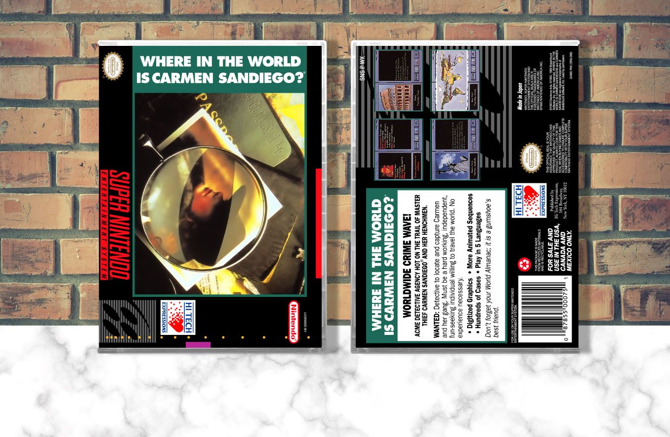 Where in the World is Carmen Sandiego?, Case Color: CLEAR (Transparent)