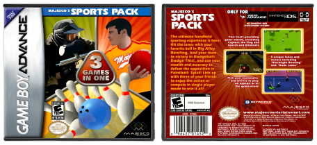 3-in-1 Majesco's Sports Pack: Paintball Splat! / Dodgeball Dodge This! / Big Alley Bowling