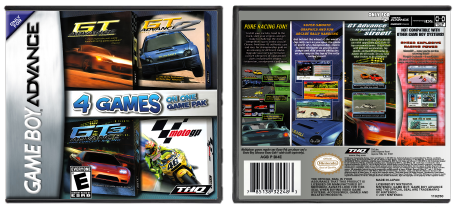 4 Games on One Game Pak: GT Advance / GT Advance 2 / GT Advance 3 / MotoGP