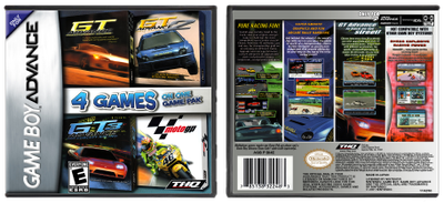 4 Games on One Game Pak: GT Advance / GT Advance 2 / GT Advance 3 / MotoGP