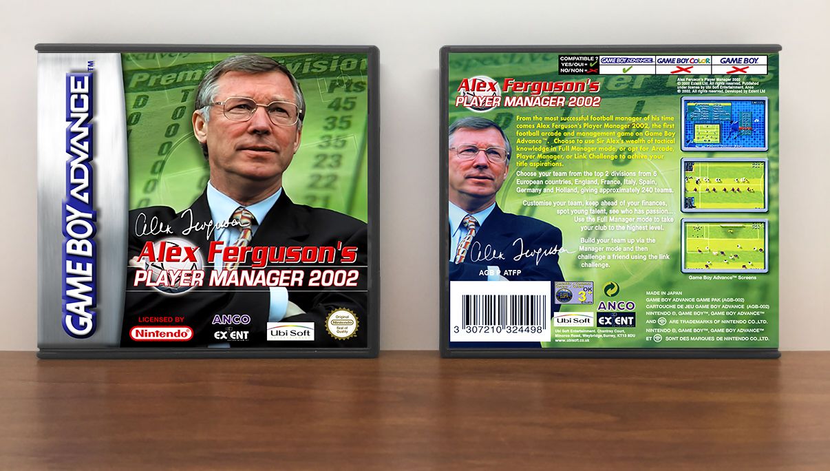 Alex Ferguson's Player Manager 2002 (PAL), Artwork Spine Color: Chrome