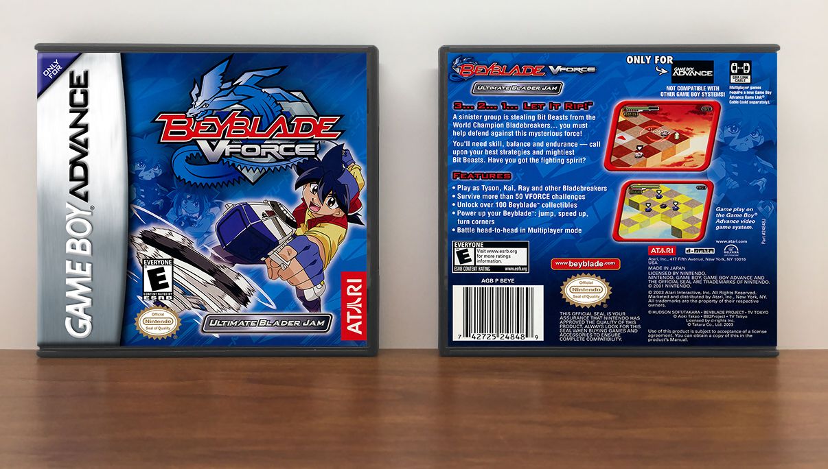 Beyblade VForce: Ultimate Blader Jam, Artwork Spine Color: Chrome