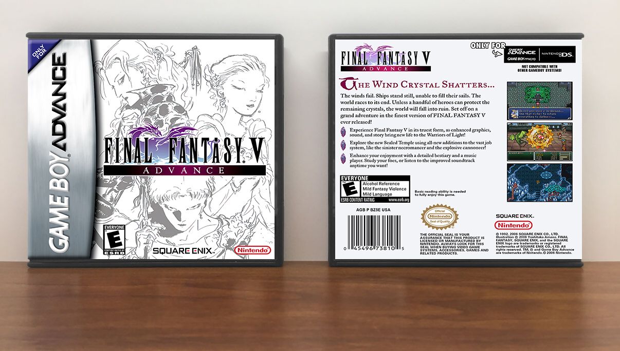 Final Fantasy V Advance, Artwork Spine Color: Chrome