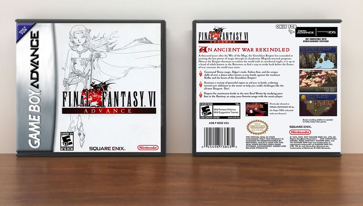 Final Fantasy VI Advance, Artwork Spine Color: Chrome