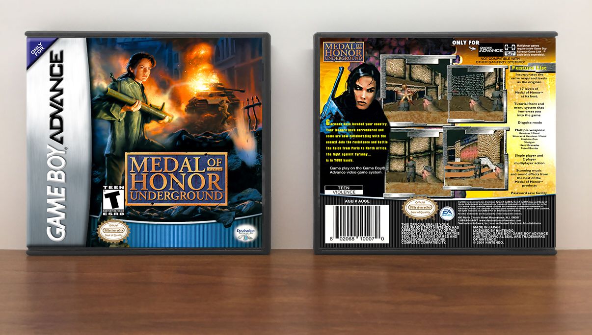 Medal of Honor: Underground, Artwork Spine Color: Chrome