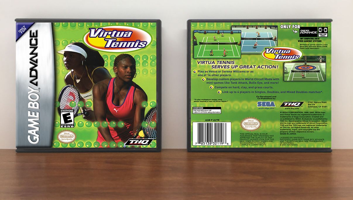 Virtua Tennis, Artwork Spine Color: Chrome
