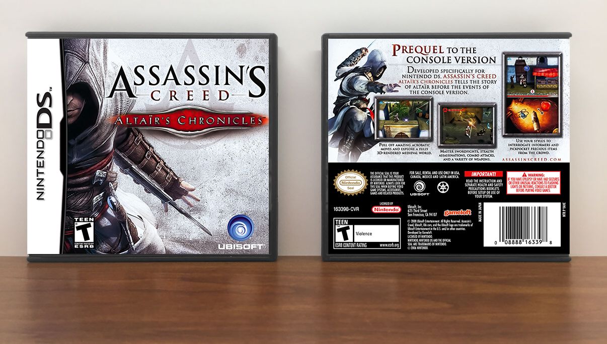 Assassin's Creed: Altair's Chronicles, Case Color: DARK GREY (OEM DS CASE COLOR)