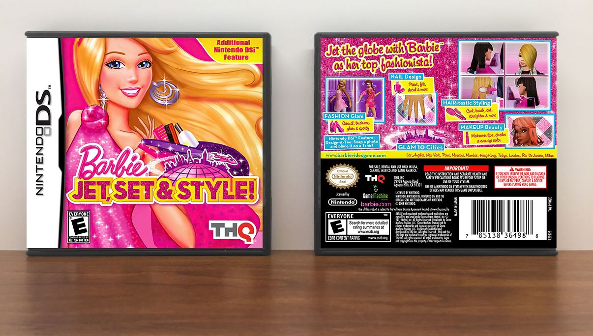 Barbie: Jet, Set &amp; Style!, Case Color: DARK GREY (OEM DS CASE COLOR)