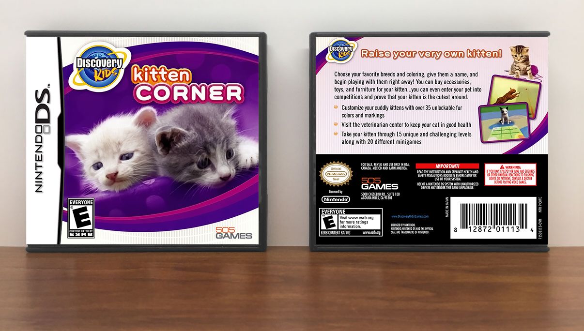 Discovery Kids: Kitten Corner, Case Color: DARK GREY (OEM DS CASE COLOR)