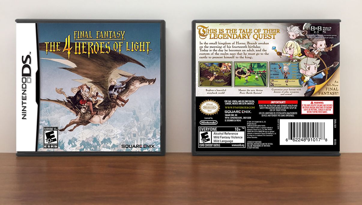 Final Fantasy: The 4 Heroes of Light, Case Color: DARK GREY (OEM DS CASE COLOR)