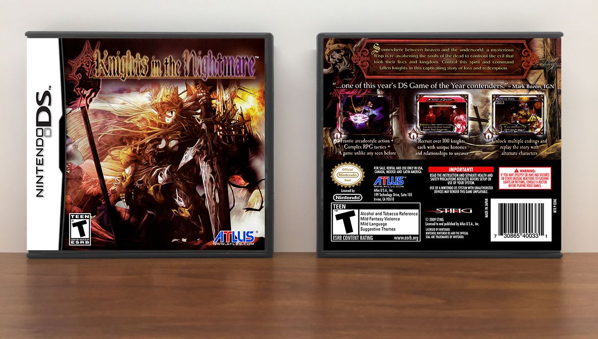 Knights in the Nightmare, Case Color: DARK GREY (OEM DS CASE COLOR)
