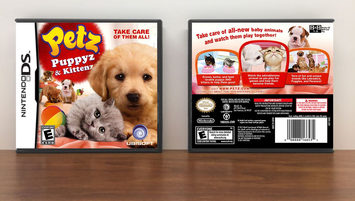 Petz: Puppyz &amp; Kittenz, Case Color: DARK GREY (OEM DS CASE COLOR)