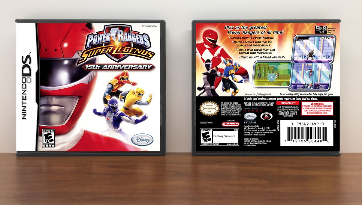 Power Rangers: Super Legends, Case Color: DARK GREY (OEM DS CASE COLOR)