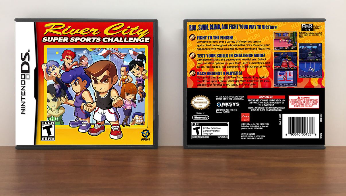 River City Super Sports Challenge, Case Color: DARK GREY (OEM DS CASE COLOR)
