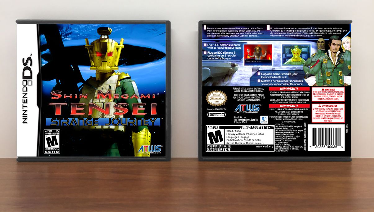 Shin Megami Tensei: Strange Journey, Case Color: DARK GREY (OEM DS CASE COLOR)
