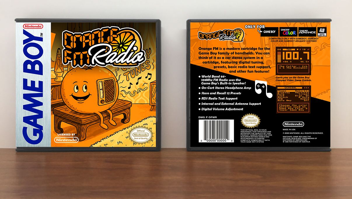 Orange FM Radio, Artwork Spine Color: Chrome