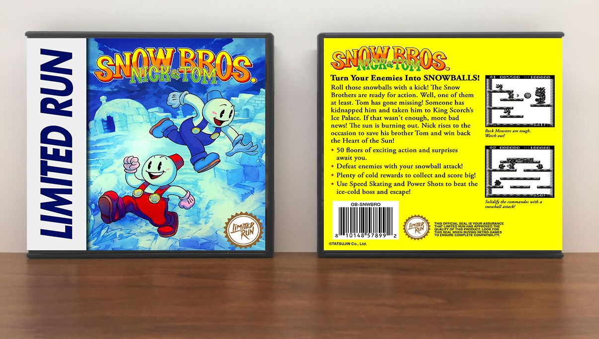 Snow Bros. Nick &amp; Tom, Artwork Spine Color: Chrome