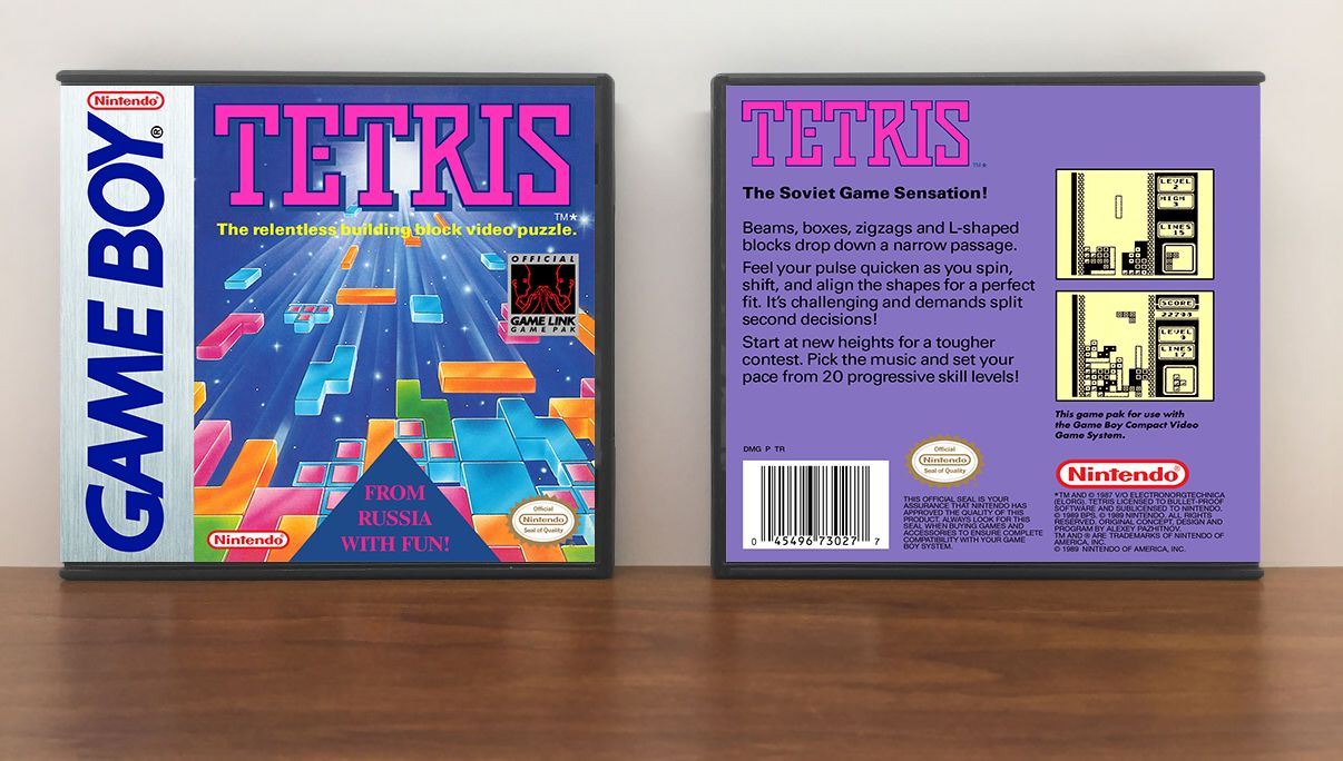 Tetris 89' (Console Pack-In Edition), Artwork Spine Color: Chrome