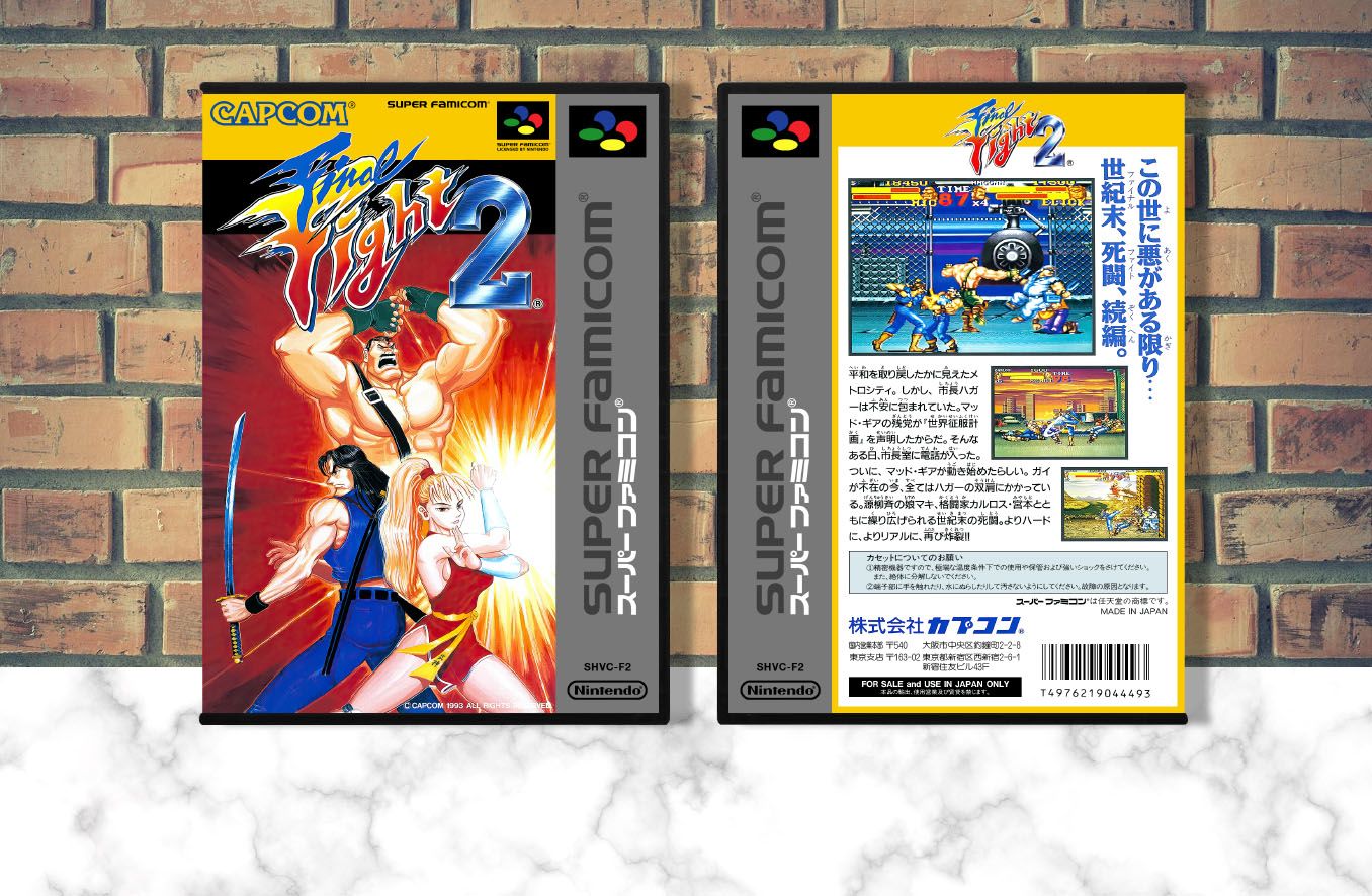 Final Fight 2, Case Color: DARK GREY (OEM DS CASE COLOR)