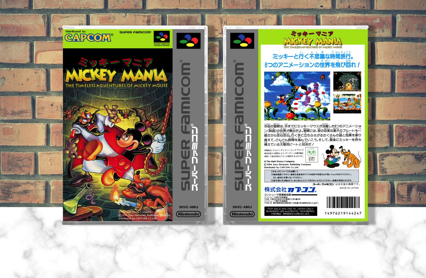 Mickey Mania: The Timeless Adventures of Mickey Mouse, Case Color: CLEAR (Transparent)