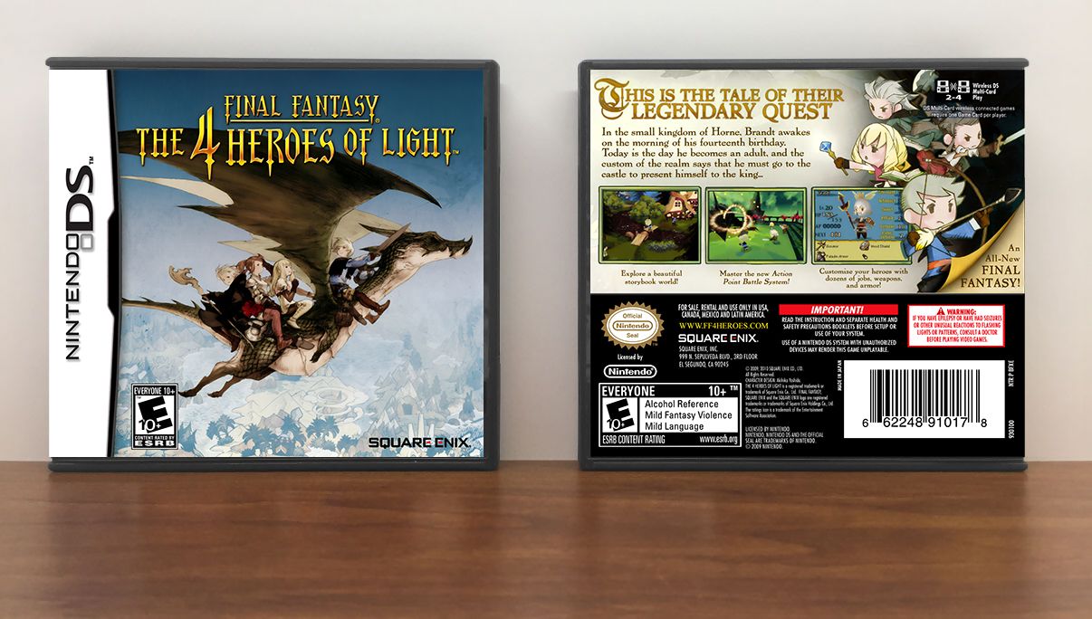 Final Fantasy: The 4 Heroes of Light, Case Color: DARK GREY (OEM DS CASE COLOR)