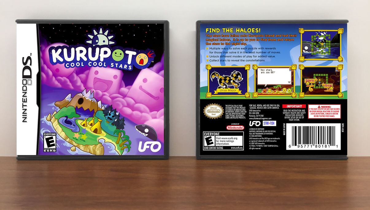 Kurupoto Cool Cool Stars, Case Color: DARK GREY (OEM DS CASE COLOR)