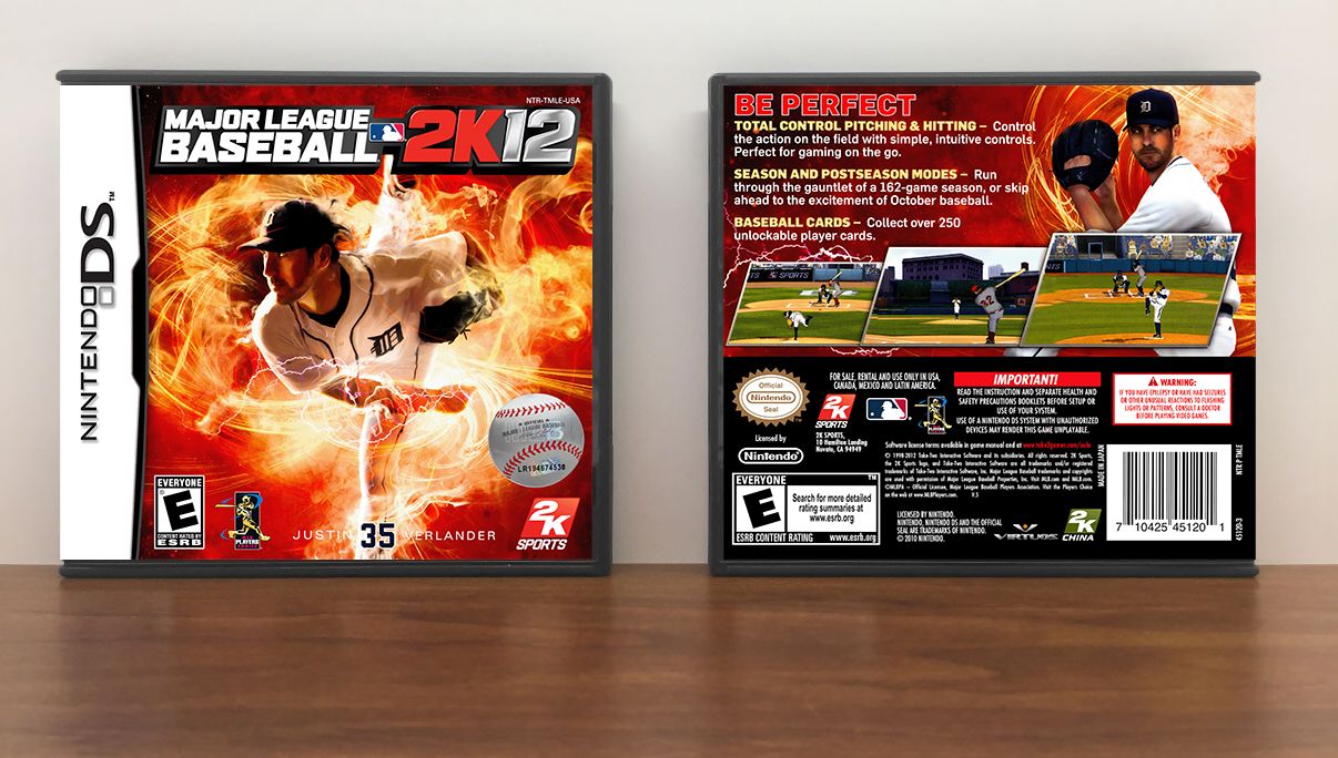 Major League Baseball 2K12, Case Color: DARK GREY (OEM DS CASE COLOR)