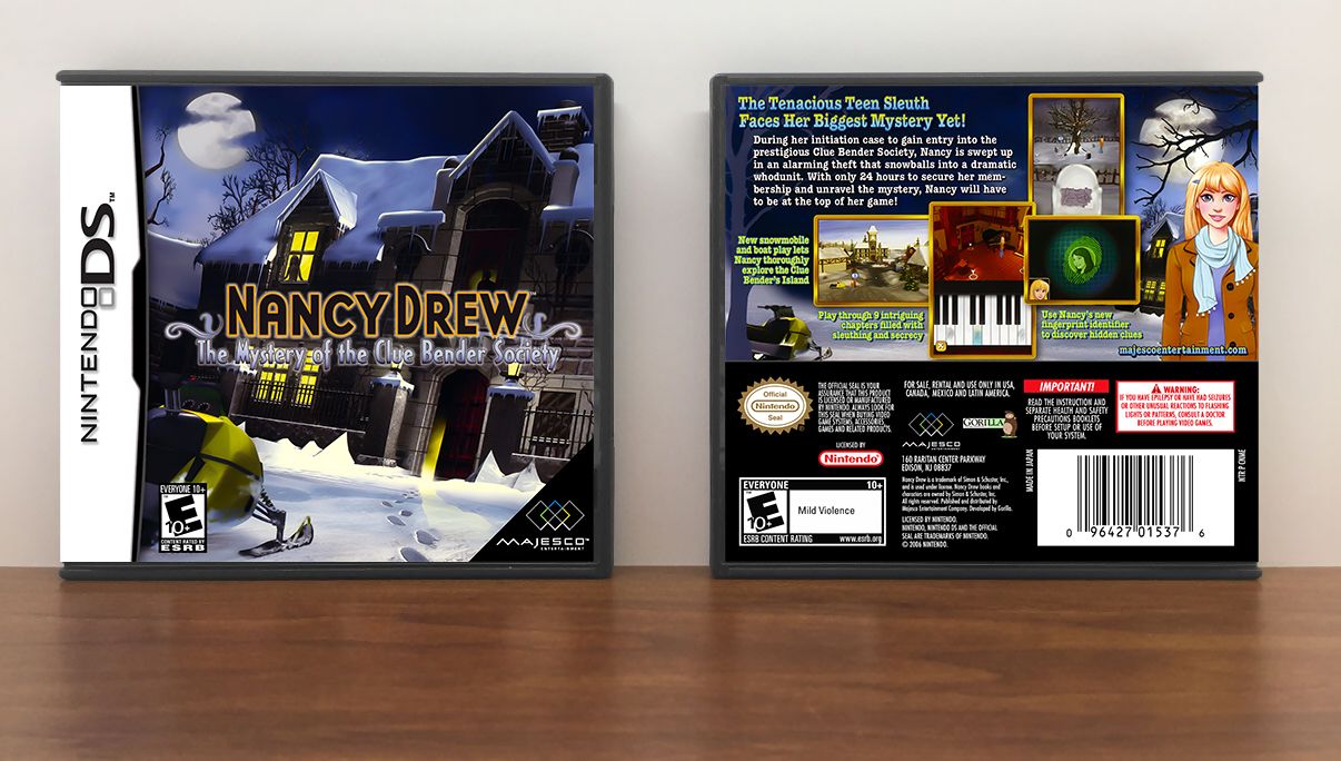 Nancy Drew: The Mystery of the Clue Bender Society, Case Color: DARK GREY (OEM DS CASE COLOR)