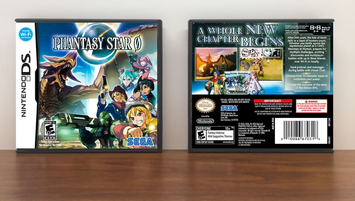 Phantasy Star Zero, Case Color: DARK GREY (OEM DS CASE COLOR)