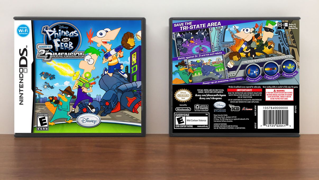 Phineas and Ferb: Across the 2nd Dimension, Case Color: DARK GREY (OEM DS CASE COLOR)