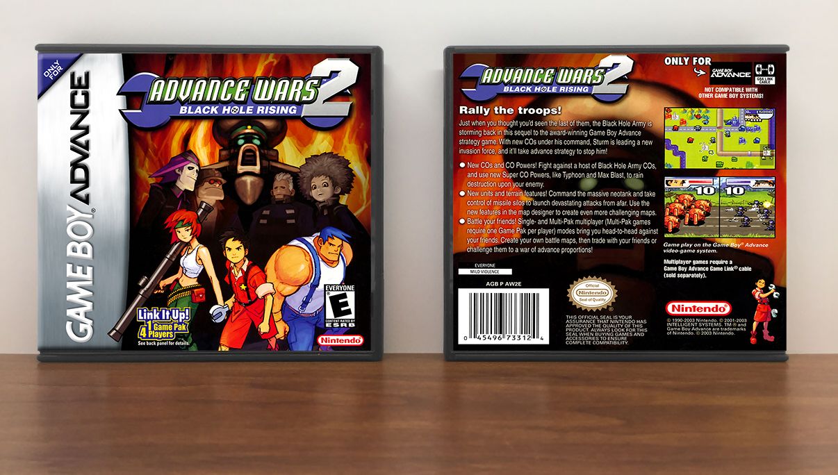 Advance Wars 2: Black Hole Rising, Artwork Spine Color: Chrome