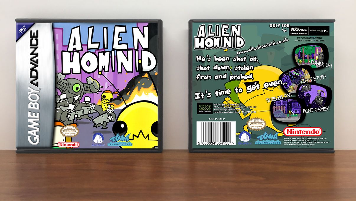 Alien Hominid, Artwork Spine Color: Chrome