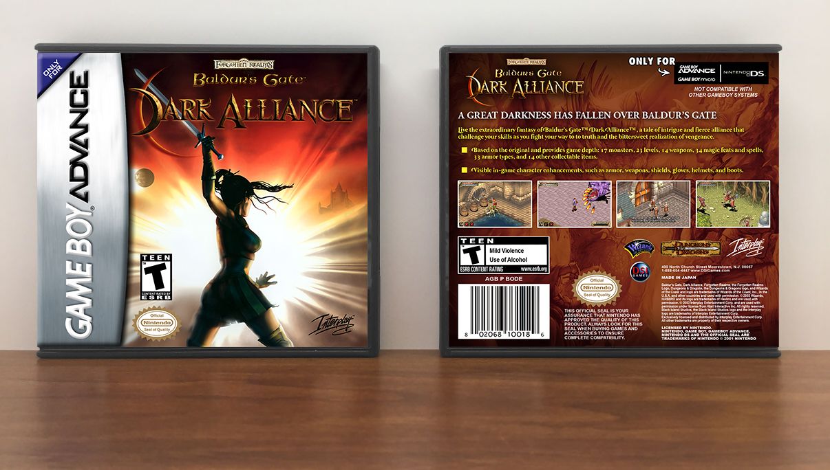 Baldur's Gate: Dark Alliance, Artwork Spine Color: Chrome